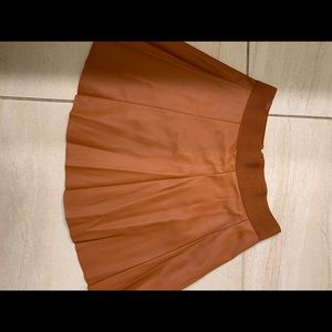 Faux leather skirt